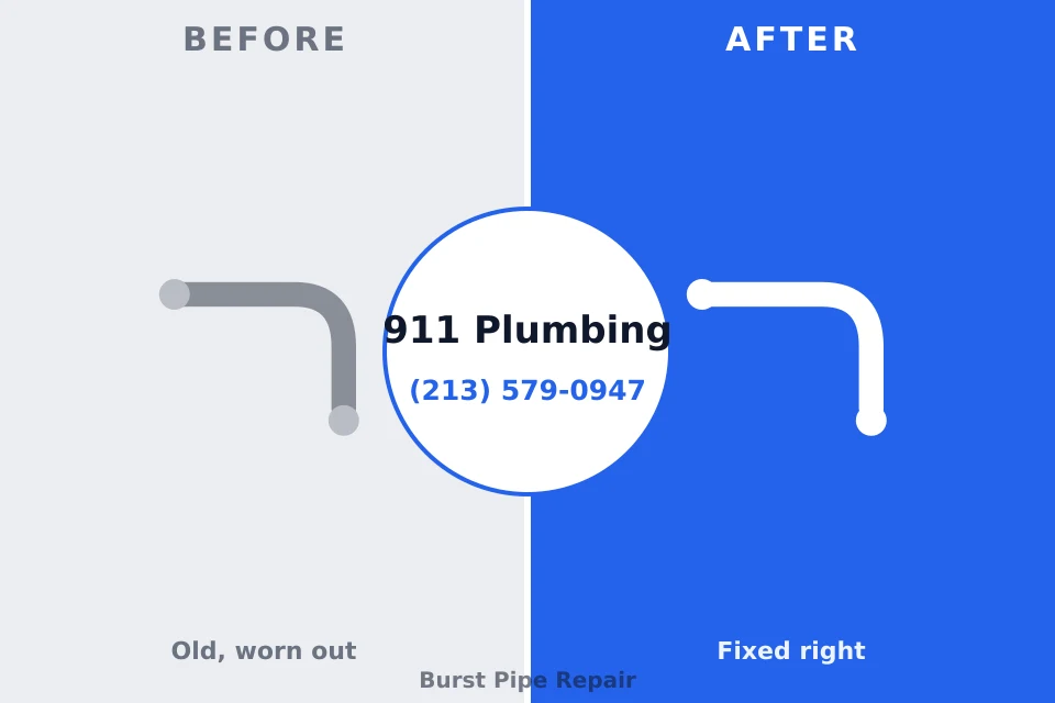Before and after: plumbing repair Lake Mary Jane, FL